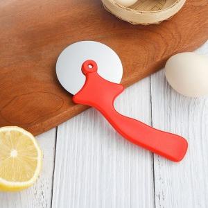 Red handle pizza cutter