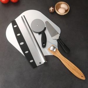 Stainless Steel Pizza Shovel 4-Piece Set